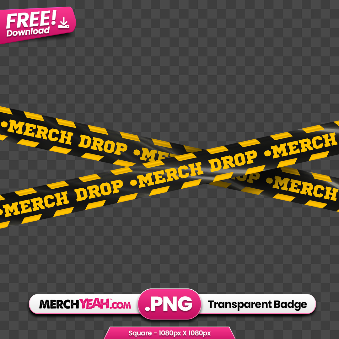 Merch Drop Warning Tape