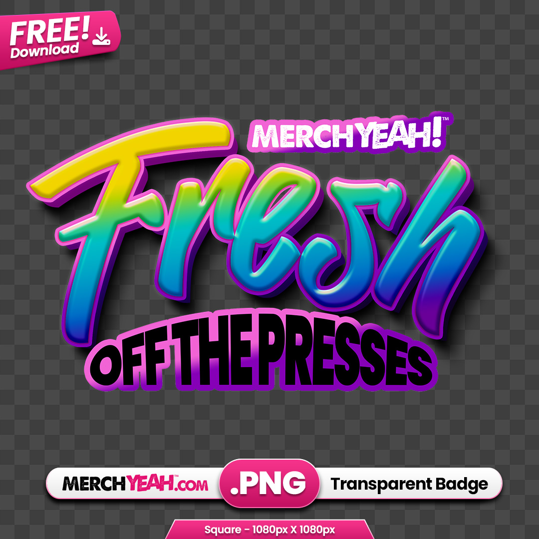 MerchYeah Fresh Off The Presses Black