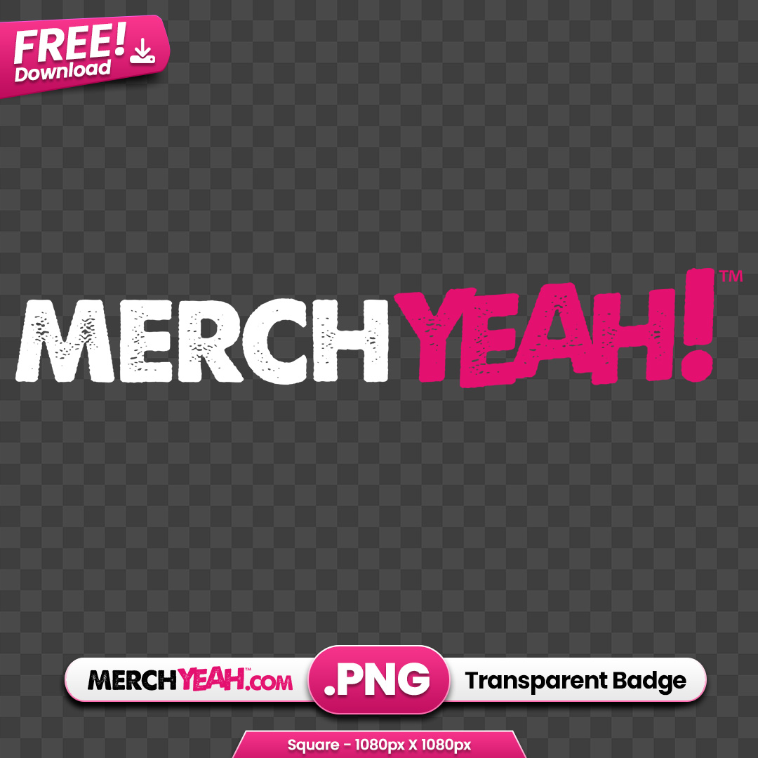 MerchYeah Horizontal Pink and White Logo