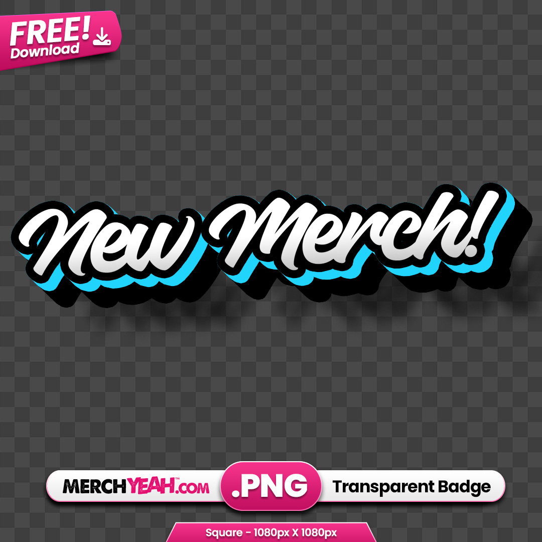 Blue Script New Merch