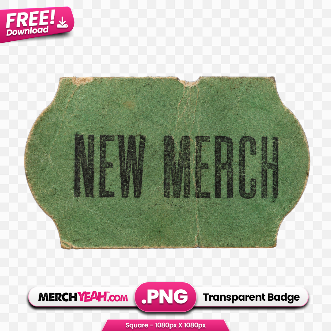New Merch Sticker Green