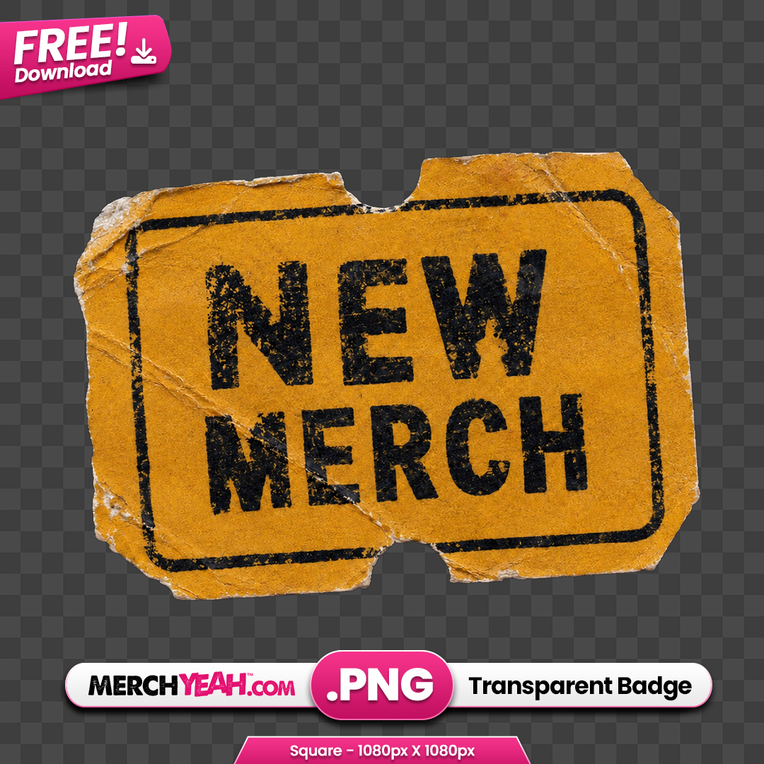 New Merch Old Sticker Orange