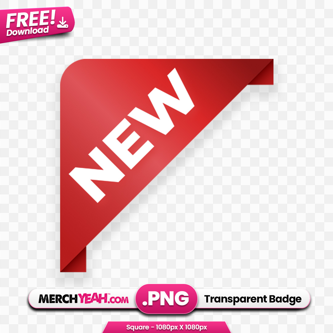 Red New Corner Tab