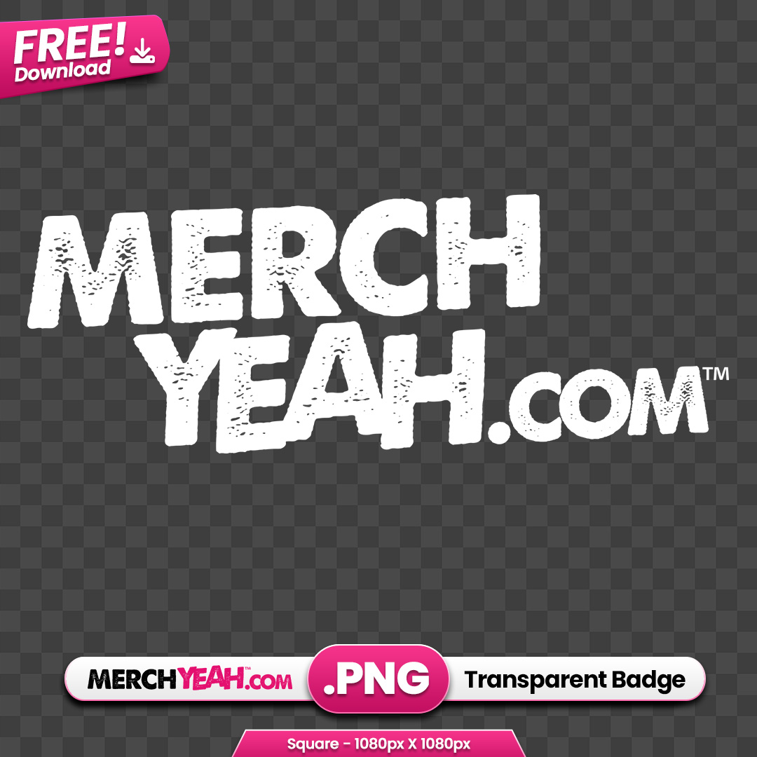 MerchYeah Dot Com Stacked Logo White