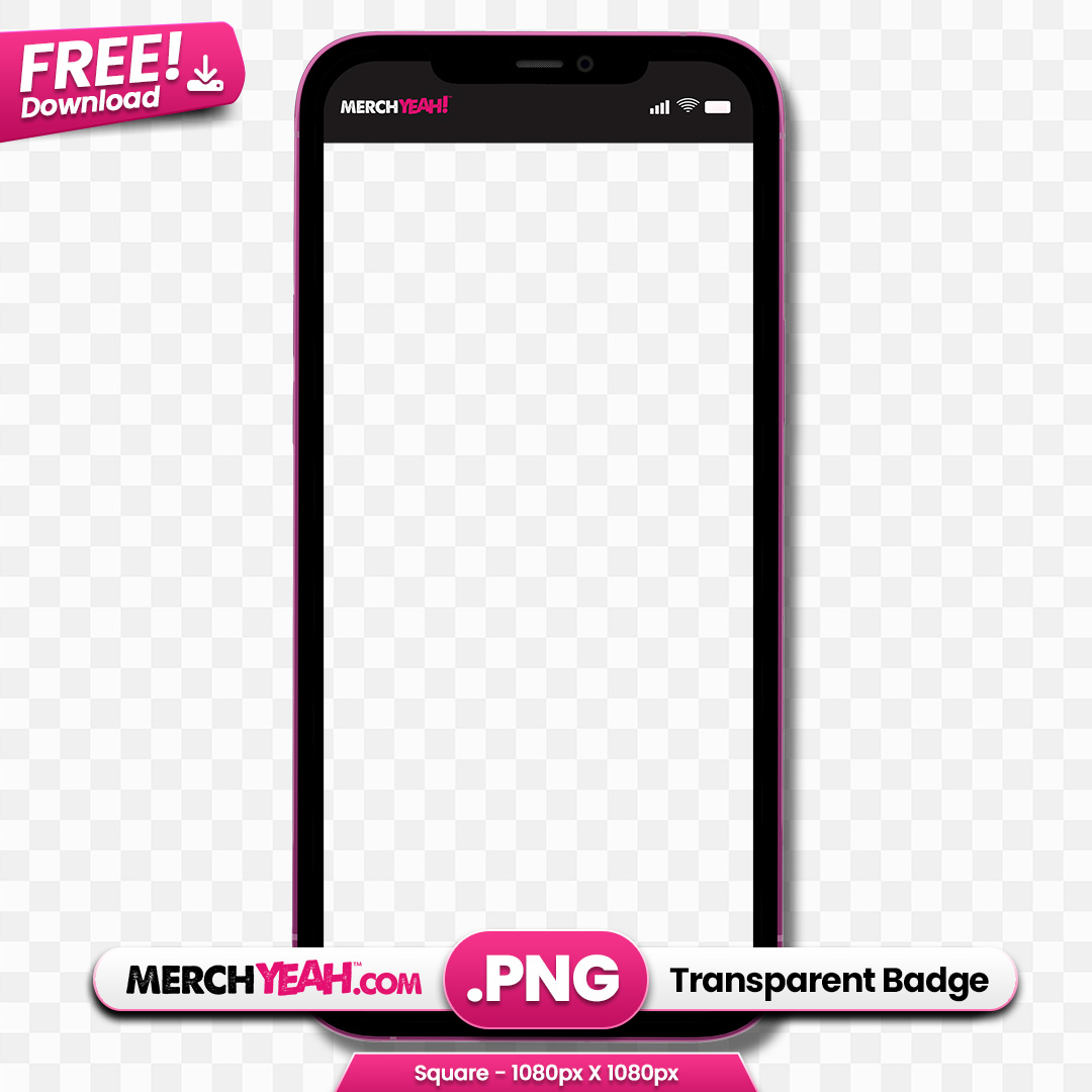 Transparent iPhone Frame Dark