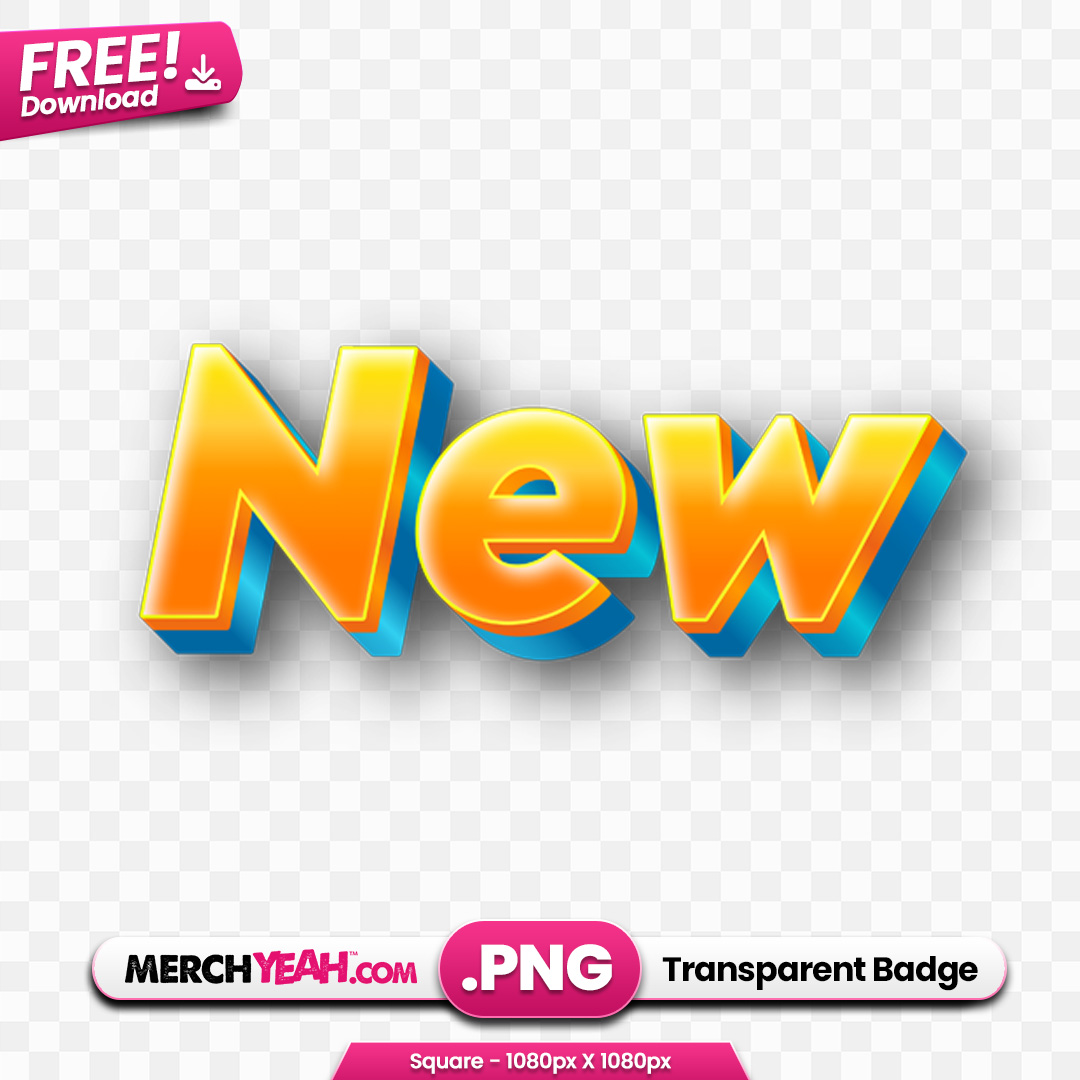 Yellow and Blue New Badge