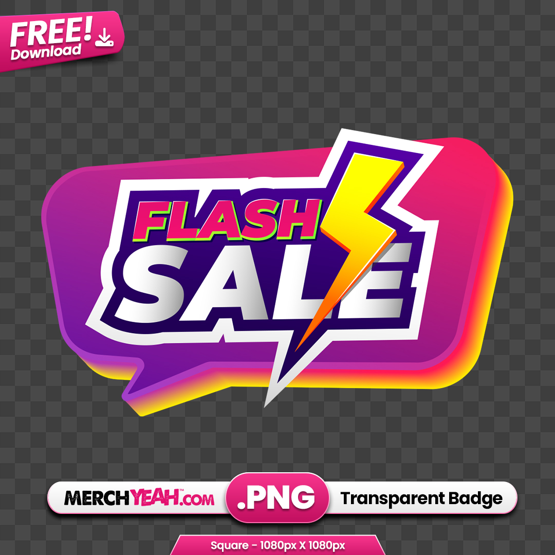Flash Sale Neon Bubble
