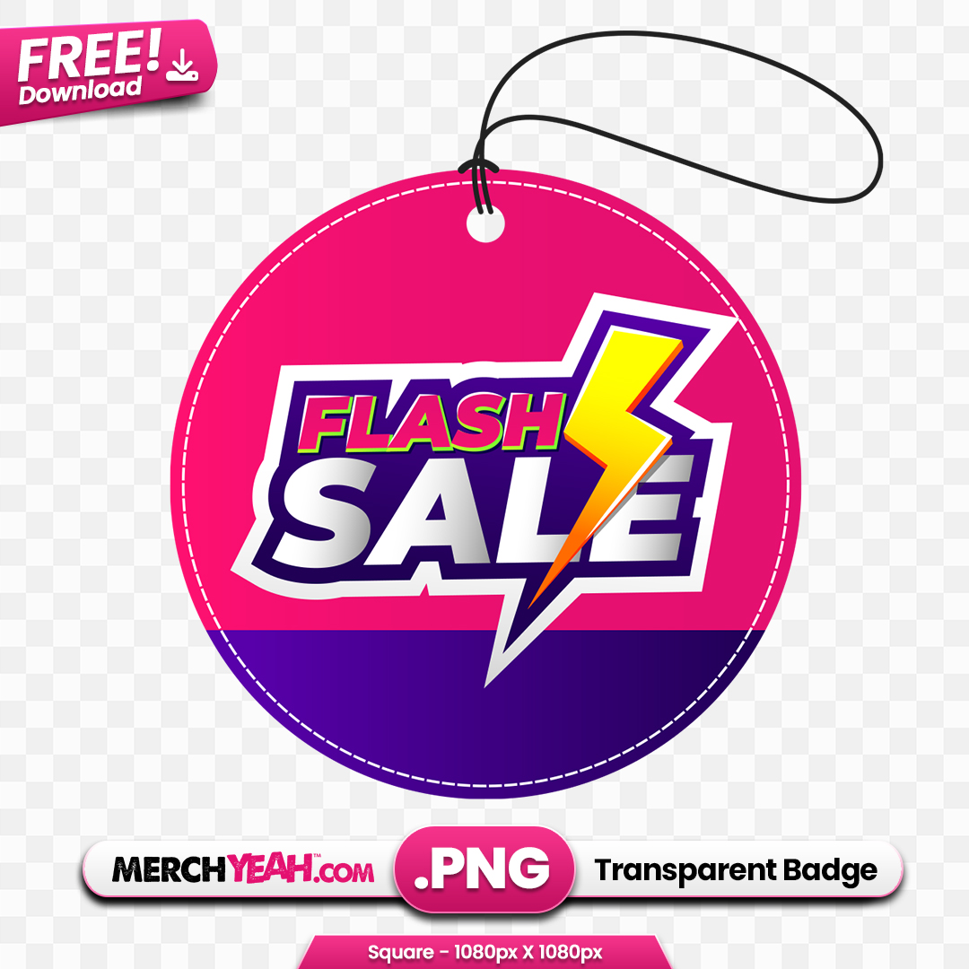 Flash Sale Purple and Pink Round