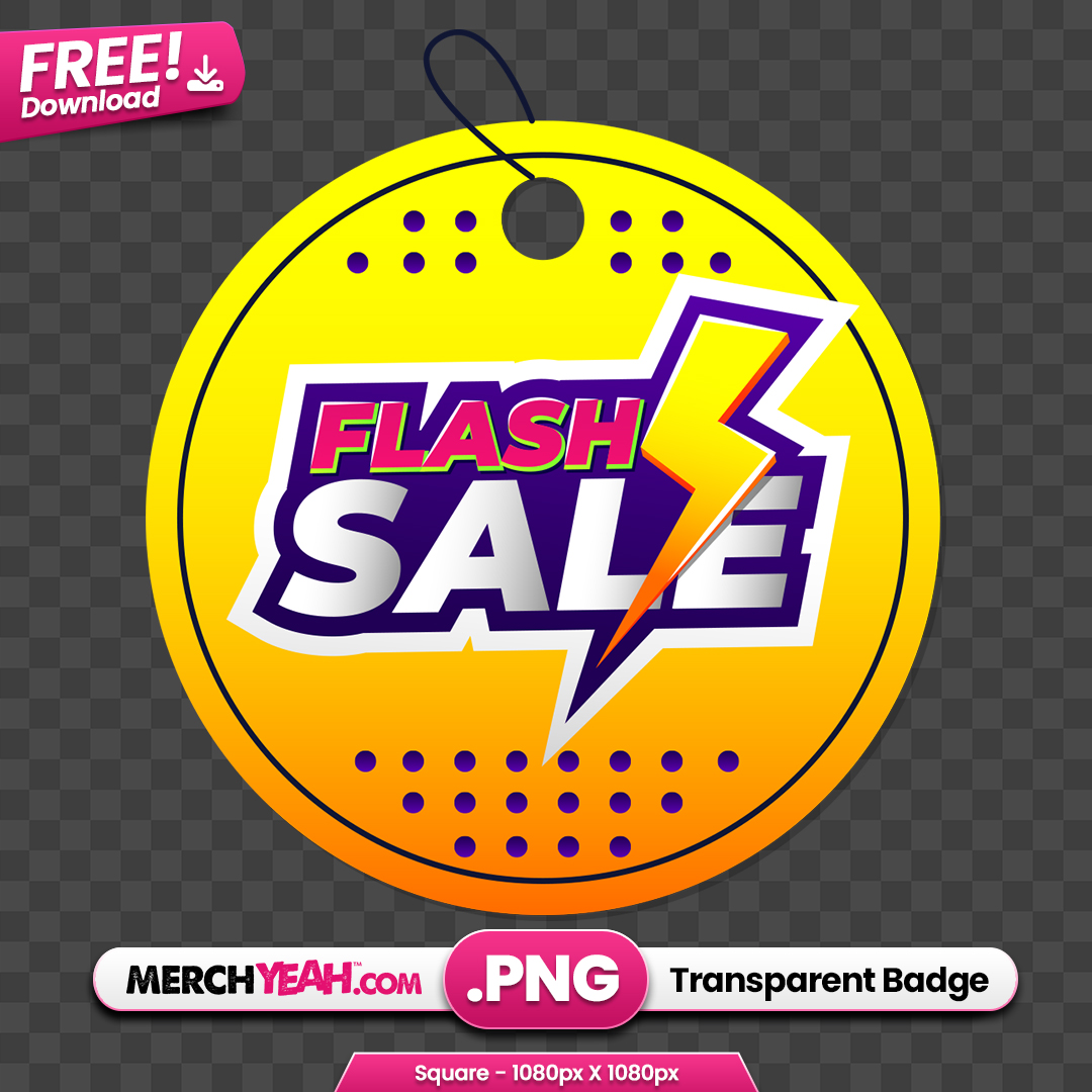 Flash Sale Yellow Round